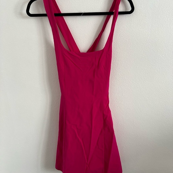 Outdoor Voices Cross Back Dress Built in Shorts Pitaya Pink, size medium - Picture 5 of 5
